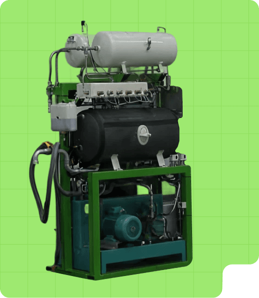 Refrigerant evacuation machine